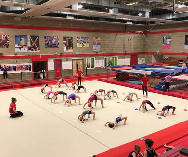 Gymnastics class